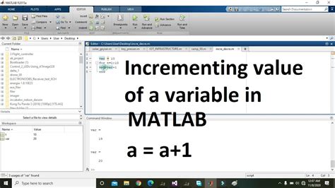 Accepted Answer Walter Roberson. . Increment matlab